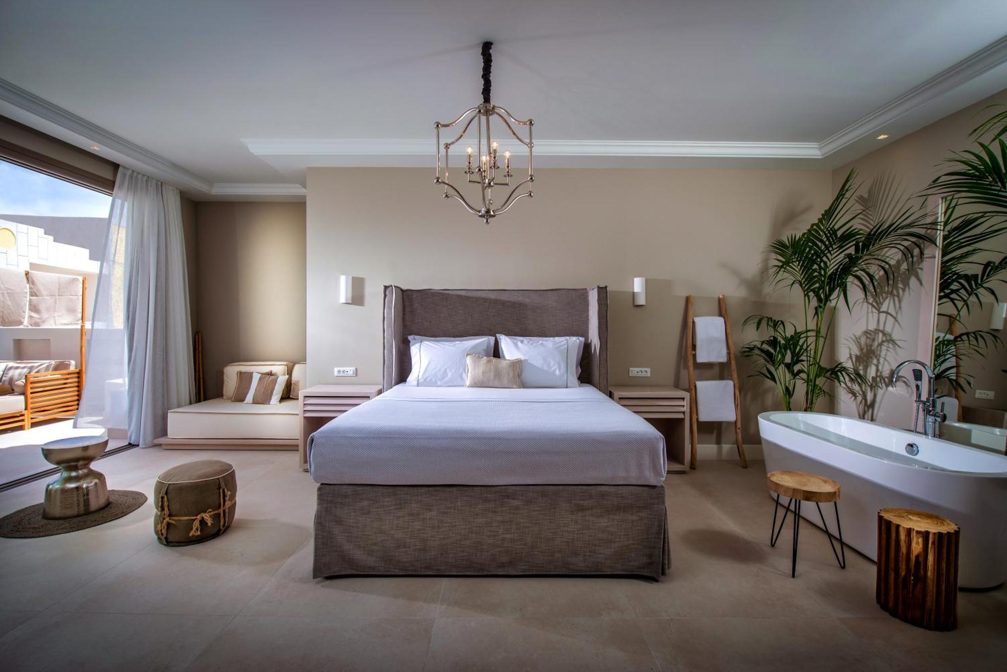 Drossia Palms Hotel And Nisos Beach Suites Малиа Номер фото
