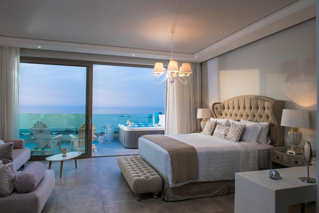 Drossia Palms Hotel And Nisos Beach Suites Малиа Экстерьер фото
