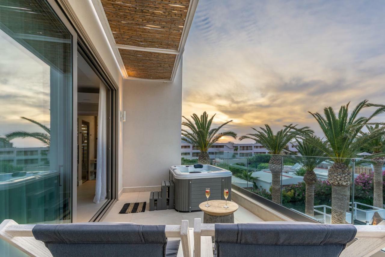 Drossia Palms Hotel And Nisos Beach Suites Малиа Экстерьер фото